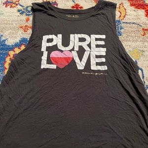 Spiritual Gangster Pure Barre cropped muscle tank. Size Large.